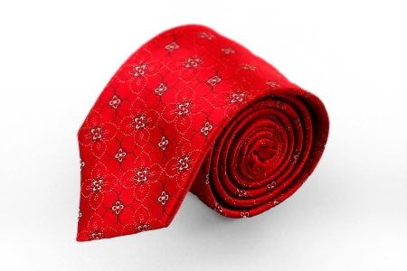 Красный галстук с узором Manzetti (Италия)