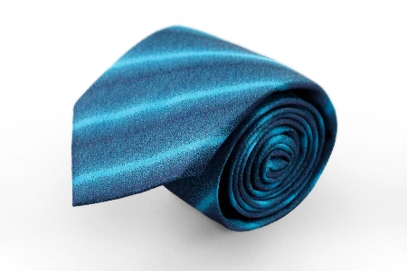 Синий галстук в белую полоску Manzetti (Италия)