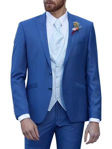 Синий  костюм Марио Manzetti (Италия)