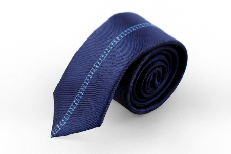 Синий галстук с полоской Manzetti (Италия)