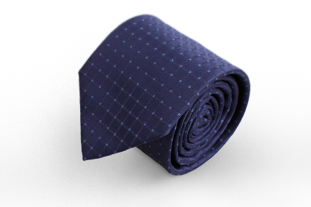 Синий галстук с синим микроузором Manzetti (Италия)