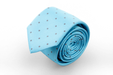 Голубой галстук в «горошек» Manzetti (Италия)
