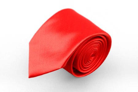 Красный шёлковый галстук Manzetti (Италия)